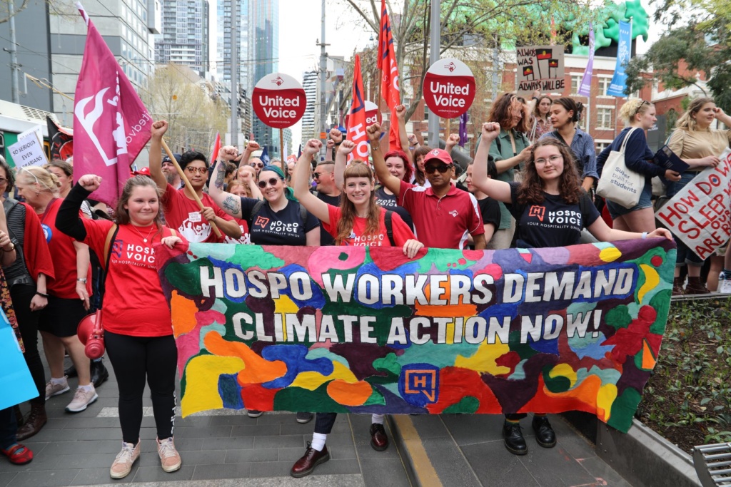 Hospo Voice Union Climate Rally