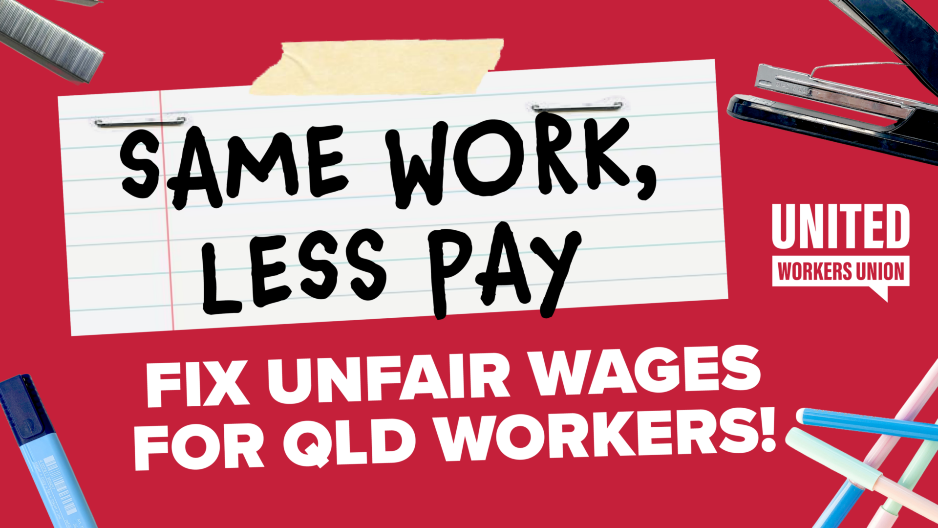 Same work, less pay: Fix Winc’s unfair wages in Queensland!